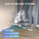 MERACH Under Desk Exercise Bike Stationary Bike, Quiet Magnetic Cycling Cardio Equipment with App for Arm, Leg Recovery, Spin Bike Cycle with 2 Resistance Band & Non-Slip Exercise&Fitness Equipment - Image 7