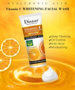 DISAAR Beauty Skincare Vitamin C Facial Wash Foam Hyaluronic Acid Berry Glutathione Moisturizing Cleaning Anti-Acne Oil Control Essence 100ml - Image 4