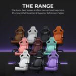 Anda Seat Kaiser 4 XL Gaming Chair - Elegant black PVC - Image 7