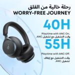 soundcore by Anker, Space One - Adaptive Active Noise Cancelling Headphones, Enhanced Human Voice Reduction, 40H ANC Playtime, LDAC Hi-Res Wireless Audio, Comfortable Fit, Bluetooth 5.3, App Control - Image 5