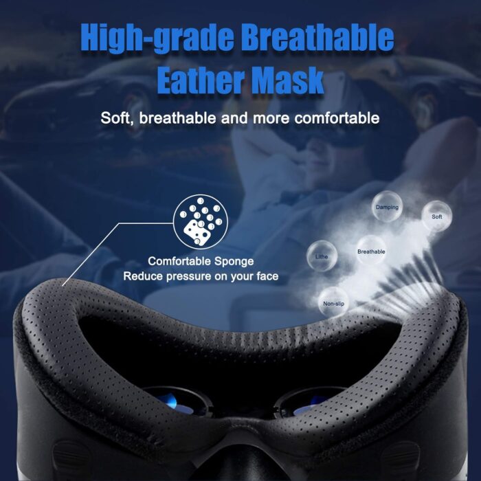 AEVRG VR Headset Adjustable 3D VR Glasses Virtual Reality Headset HD Blu-ray Eye Protected Support 5~7 Inch, Black for Android Smartphone - Image 5