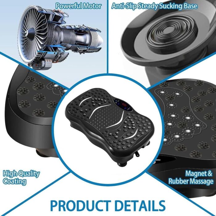 Max Strength - Vibration Plate Exercise Machine - Motion Vibration Platform | Whole Body Viberation Machine for Home, Weight Loss Vibration plate for professional massage Machine - Image 7