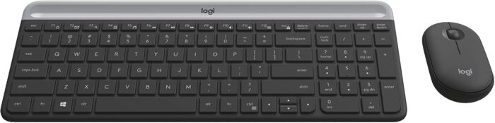 Logitech MK470 Wireless Keyboard and Mouse Combo for Windows, USB 2.4GHz Receiver, 12 FN Keys, Minimalist and Stylished, for Windows 10,11 or Later, Works with Surface - Black - Image 3