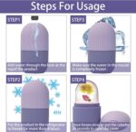 Nnewvante Ice Roller for Face - Beauty Facial Massage, Glow Cube for Skin Care, Eye Wrinkles, Acne Puffiness Relief (Purple) - Image 6