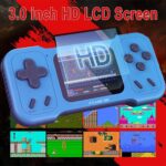 Azonee Handheld Retro Game Console for Kids Adults, , Built-in 500 Games, 3.0" FT HD Color Screen, AV Output, Dual 3D Joysticks, Protable Video Game Console as Gift for Birthday - Image 3