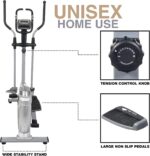 SKY LAND Elliptical Exercise Machine, Cross Trainer Fitness Equipment with Hyper-Quiet Magnetic Driving System, 15 Resistance Level, 250 lbs Weight Limit-Em-1541 - Silver - Image 5