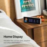 ULANZI TC001 Smart Pixel Clock, Gaming Setup Digital Alarm Clock with Weather - Awtrix Simulator - WiFi Connect, Social Media Counter, Retro Pixel Art Clock for Gaming Room,Bedside, Office Decor - Image 2