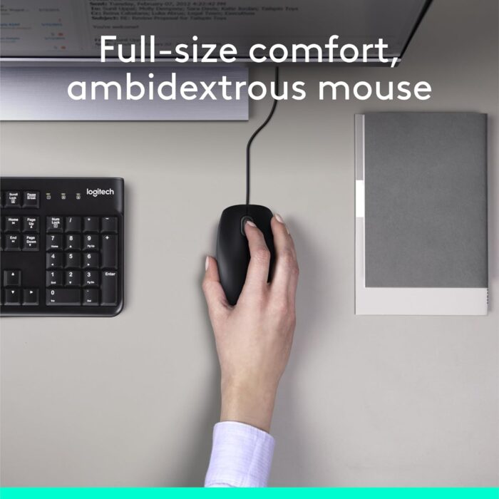 Logitech Desktop MK120 Mouse and keyboard Combo - Image 3