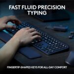 Logitech MX Keys S Wireless Keyboard, Low Profile, Fluid Precise Quiet Typing, Programmable Keys, Backlighting, Bluetooth, USB C Rechargeable, for Windows PC, Linux, Chrome, Mac - Graphite, INT Layout - Image 2