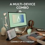 Logitech Pebble 2 Combo, Wireless Keyboard and Mouse, Quiet and Portable, Customisable, Logi Bolt, Bluetooth, Easy-Switch for Windows, macOS, iPadOS, Chrome, ARA Layout - Graphite - Image 3