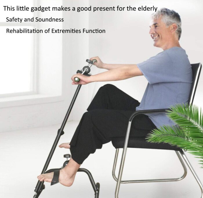 Pedal Exerciser Bike Hand Arm Leg and Knee Peddler Adjustable Fitness Equipment for Seniors, Elderly Home Pedal Exercise Bike for Total Body - Image 7