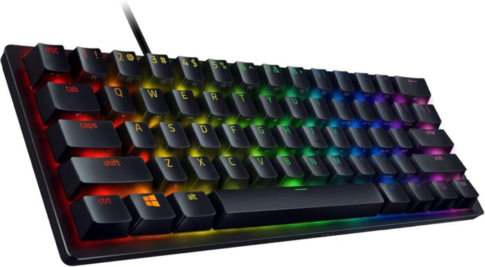 Razer Huntsman Mini Linear Optical Switches (Red) 60% Gaming Keyboard: Chroma RGB Lighting, Pbt Keycaps, Onboard Memory - Black - Image 4