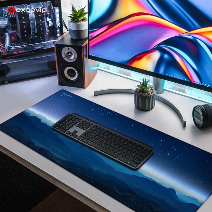 excovip Extended Gaming Mouse Pad XXL,Anti-Skid Mousepad Large Keyboard Mouse Pad Desk Mat with Stitched Edges 900x400mm 0139 - Image 6