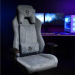 Arozzi Vernazza Soft Fabric Gaming Chair - Blue (PS4/PS5/Xbox One), large - Image 2