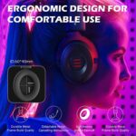 EKSA Gaming Headset, Wired PS4 Headset with Noise Canceling Mic, Over-Ear Gaming Headphones Compatible with Xbox One Controller, for PS4, PS5, PC, Laptop (E900-Red) (E900-Red) - Image 3