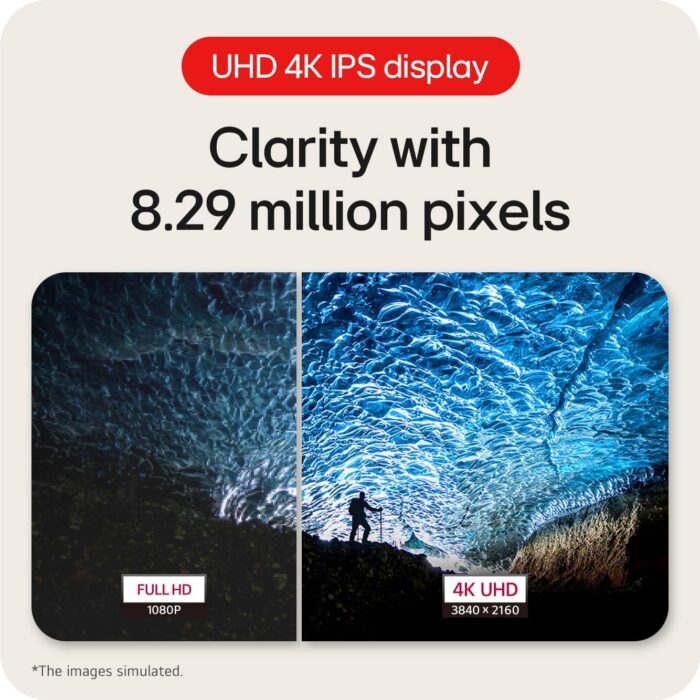 LG UltraFine Monitor 27US550 - 4K UHD IPS 27 inch, 60Hz, 5ms, DCI-P3 90%, 10bit, HDR10, Flicker safe & Reader Mode, Smart Energy Saving, Height-Tilt-Pivot-Swivel Adjustment, DP1.4, HDMI, White - Image 5