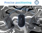 EXCOVIP Large Gaming Mouse Pad,Anti-Skid Mousepad Large Keyboard Mouse Pad Desk Mat with Stitched Edges (700x300mm, Grey&Black) 0072 - Image 3