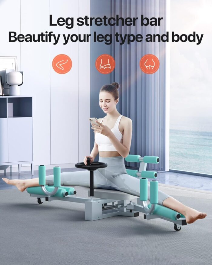 Heavy Duty Adjustable Leg Stretcher Machine, Split Machine for Leg Stretching Flexibility Ballet, Yoga, Dance, Martial Arts, MMA Fitness Leg Stretcher - Image 3