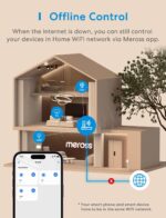 meross Smart Plug Mini - meross 13A WiFi Plugs, Voice/Remote Control with Timer, Works with Alexa, Google Home, Compatible with SmartThings Wireless Remote Control Timer Plug No Hub Required (4 Pack) - Image 8