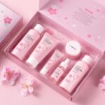 LAIKOU Sakura Skincare Set - 6 PCS Hydrating and Revitalizing Skincare Gift Set for Women, Teens, Moms & Daughters - Deep Cleansing, Anti-Aging, Nourishing, Even Skin Tone Treatment - Image 6