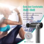 Medcursor Massage Gun Deep Tissue Percussion Muscle Mini Massager for Pain Relief, Handheld Electric Body Massager Sports Portable Super Quiet Brushless Motor, Grey - Image 7