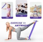 BEANPRECOY 5 Pcs Resistance Bands, Exercise Resistance Bands, Rubber Resistance Loop Bands with 5 Different Resistance Levels with Carrying Pouch for Home Workout, Strength Training, Yoga, Pilates - Image 4