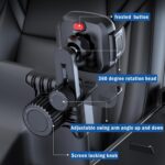 KASTWAVE for Tesla Phone Mount, Adjustable Universal 360° Rotatable Car Accessories for Tesla Model Y 3 Phone Holder Mount with iPhone 16 15 14 13 12 Series, 4-7.2'' All Phones - Image 6
