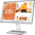 Lenovo L22i-40 22 inch IPS Panel FullHD 75Hz Gaming Monitor With HDMI, VGA, AMD FreeSync, Speakers,Tilt Stand - Cloud Grey - Image 5