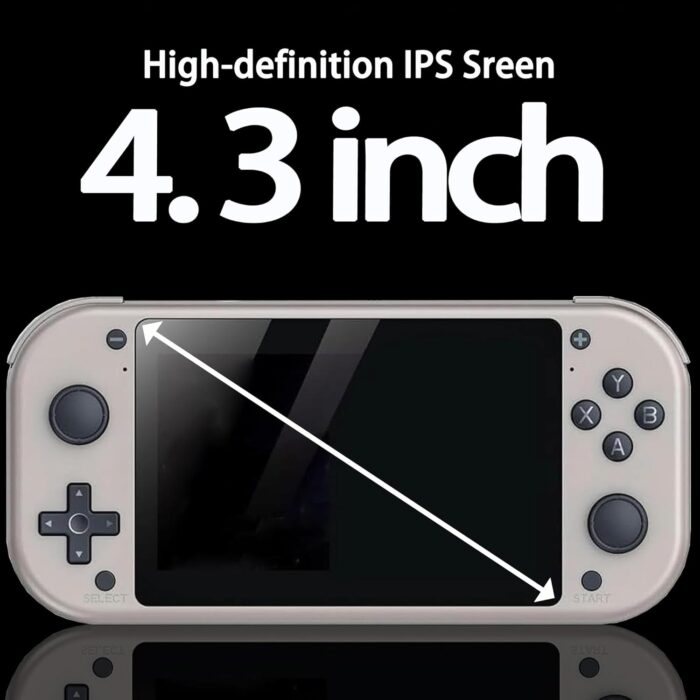 SJWOW M17 Retro Handheld Game Console with 20000+ Games, 4.3-inch IPS Screen Video Games Consoles, Open Source Linux System Retro Gaming Console, Portable Game Console - 128G - Image 3