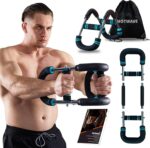 HOTWAVE Twister Arm Exerciser,Adjustable Spring Workout Bar, Forearm Triceps Chest Enhanced Exercise Strengthener,Portable Home Fitness Equipment