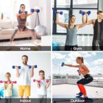 Dumbbells Hand Weights Set of 2 - Vinyl Coated Exercise & Fitness Dumbbell for Home Gym Equipment Workouts Strength Training Free Weights for Women, Men - Image 5