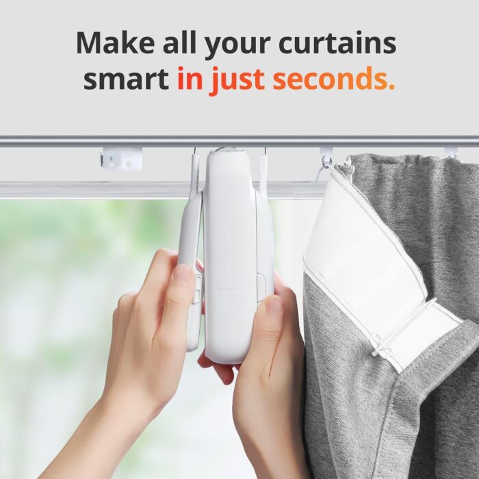 SwitchBot Smart Curtain Opener - Bluetooth Remote Control with App/Timer, Performance Upgrade, Add SwitchBot Hub to Make It Work with Alexa, Google Home, HomeKit(Curtain 3, U Rail) - Image 3