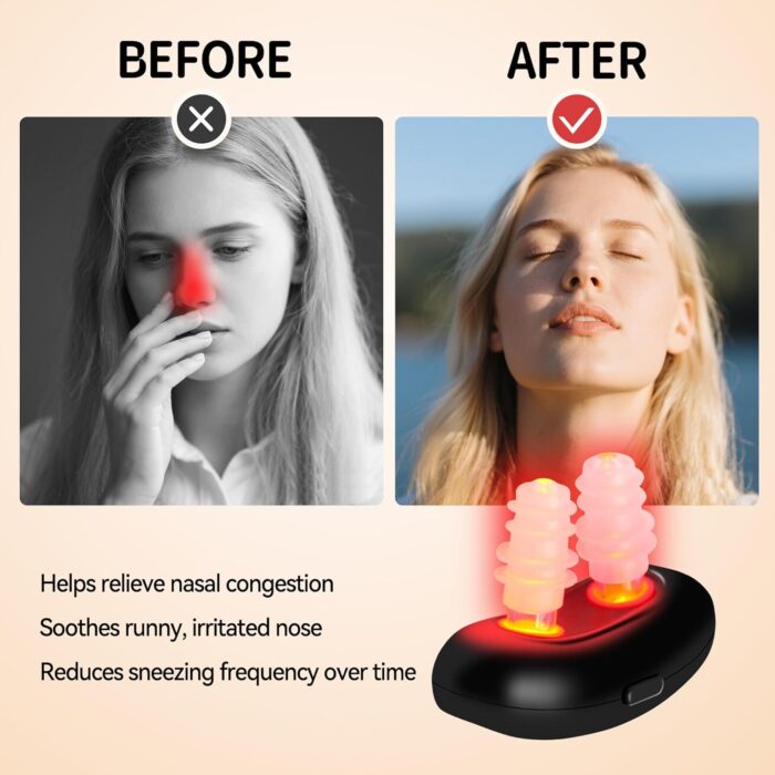 AHHALFFY Red Light Therapy Device for Nose, Red Light Nose Therapy for No More Colds, Nasal Soothing Device, Portable Treatment for Sinus Relief, Non Invasive Home Use - Image 5