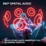SteelSeries Arctis Nova 3 - USB-C Gaming Headset for PC, PS4, PS5 & Switch - RGB Lights - Hi-Fi Drivers - 360° Spatial Audio - AirWeave Memory Foam Earcups - Super Lightweight - ClearCast Gen 2 Mic - Image 6