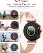 Smart Watches For Women(Make/Answer Call)，1.27" Activity Fitness Tracker Smartwatch For Android iOS 100+ Sport Modes Blood Pressure/Heart Rate/Sleep Monitor/Pedometerstep IP67 Waterproof -Rose Gold - Image 4