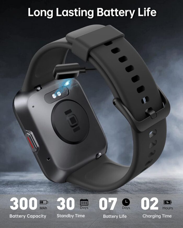VRPEFIT Smart Watch for Men [Answer/Make Call], 1.7" Touchscreen Fitness Tracker with Heart Rate Blood Oxygen Sleep Monitor Compatible with iPhone & Android, Alexa Built-in, IP68 Waterproof Watch - Image 8