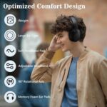 Headphones, Bluetooth 5.1 & Wireless Headphones, Active Noise Cancelling, Over 35 Hours Use, Noise Reduce 25dB, ANC Earphones, CVC 8.0 Mic for TV PC Cellphone, Hi-Fi Audio Sound, USB-C Fast Charging - Image 6