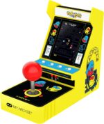 My Arcade Pac-Man Joystick Player:Officially Licensed Retro Gaming Console, 2 Game Modes Classic Arcade Machine, Portable Game for Kids and Adults