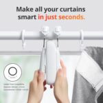 SwitchBot Automatic Curtain Opener - Bluetooth Remote Control Smart Curtain with App/Timer, Upgraded High-Performance Motor, Add SwitchBot Hub to Work with Alexa, Google Home, HomeKit (Curtain 3, Rod) - Image 2