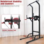 SKY LAND Pro Power Tower & Adjustable Sit-Up Bench Bundle – Heavy-Duty Steel, Multi-Function Home Gym Station for Dips, Pull-Ups, Push-Ups, Adjustable Angles Workout Bench - Image 6