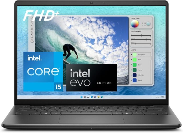 Dell Inspiron 5440 Laptop – 14.0-inch 16:10 FHD+ (1920 x 1200) Display, Intel Core i5-1334U Processor, 8GB DDR5 RAM, 512GB SSD, Intel UHD Graphics, Windows 11 Home, Onsite Service – Carbon Black