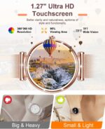 Smart Watches For Women(Make/Answer Call)，1.27" Activity Fitness Tracker Smartwatch For Android iOS 100+ Sport Modes Blood Pressure/Heart Rate/Sleep Monitor/Pedometerstep IP67 Waterproof -Rose Gold - Image 2