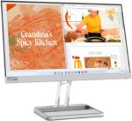 Lenovo L22i-40 22 inch IPS Panel FullHD 75Hz Gaming Monitor With HDMI, VGA, AMD FreeSync, Speakers,Tilt Stand - Cloud Grey - Image 3