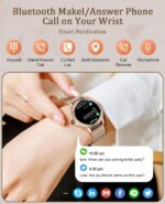 BOCLOUD Smart Watch for Women, Bluetooth Smartwatches for iPhone Android iOS IP68 Waterproof Ladies Fitness Activity Tracker with Blood Pressure/Heart Rate/Sleep Monitor/Messages - Image 6