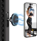 BIJASANI 2025 Upgraded Dual Magnetic 360 Degree Mobile Holder for Gym, Magsafe Compatible with Super Strong N52 Magnets, Best Gift for Gym Lovers (M11_Dual_Magnet)