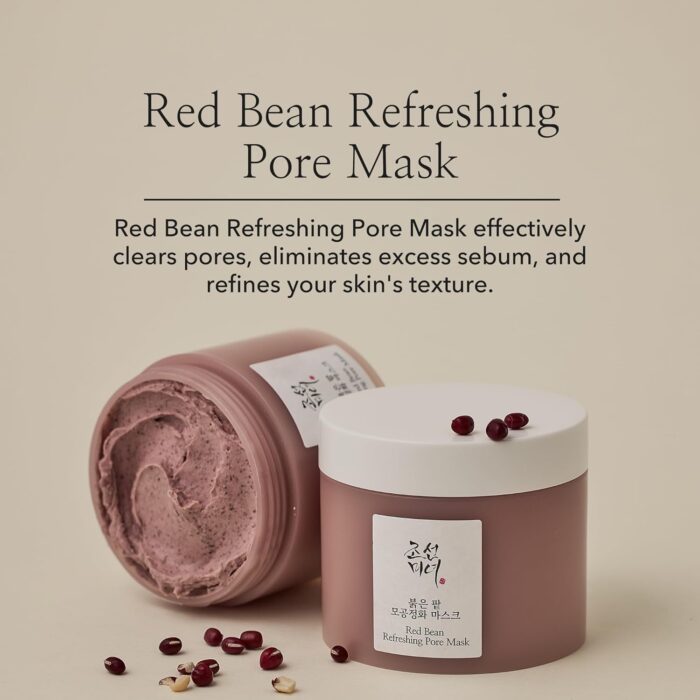 Beauty of Joseon Red Bean Pore Refreshing Mask Mud Cream Hydrating Wash Off Pack, Pore Cleansing Exfoliator, Korean Skin Care for Men and Women 140ml - Image 2