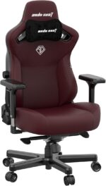 Anda Seat Andaseat Kaiser 3 Large Premium Ergonomic Gaming/Office Chair with Magnetic Memory Foam Neck Pillow Support PVC leather Maroon AD12YDC L 01 A