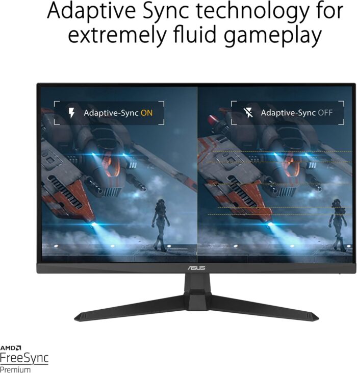 ASUS TUF Gaming 24” (23.8 inch viewable) 1080P Monitor (VG249Q3A) - Full HD, 180Hz, 1ms, Fast IPS, Extreme Low Motion Blur, FreeSync Premium, Speakers, DisplayPort, HDMI, Variable Overdrive, 99% Srgb - Image 4