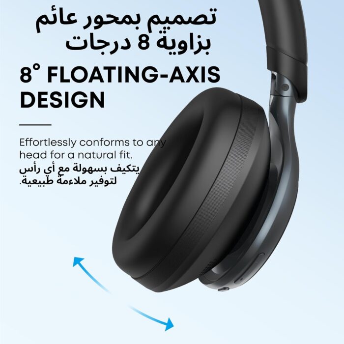 soundcore by Anker, Space One - Adaptive Active Noise Cancelling Headphones, Enhanced Human Voice Reduction, 40H ANC Playtime, LDAC Hi-Res Wireless Audio, Comfortable Fit, Bluetooth 5.3, App Control - Image 6