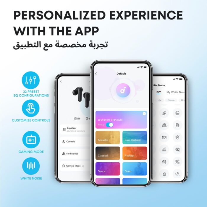 soundcore Anker P20i Bluetooth Earphones, 10mm Drivers with Big Bass True Wireless Earbuds, Bluetooth 5.3, 30H Playtime, IPX5, 2 Mics for AI Clear Calls, 22 Preset EQs, Customization via App - Image 4